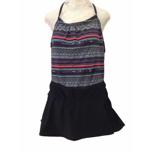Kona Sol Other - Kona Sol Swimming Suits Set Striped Racerback Tankini Size 16W Multicolored